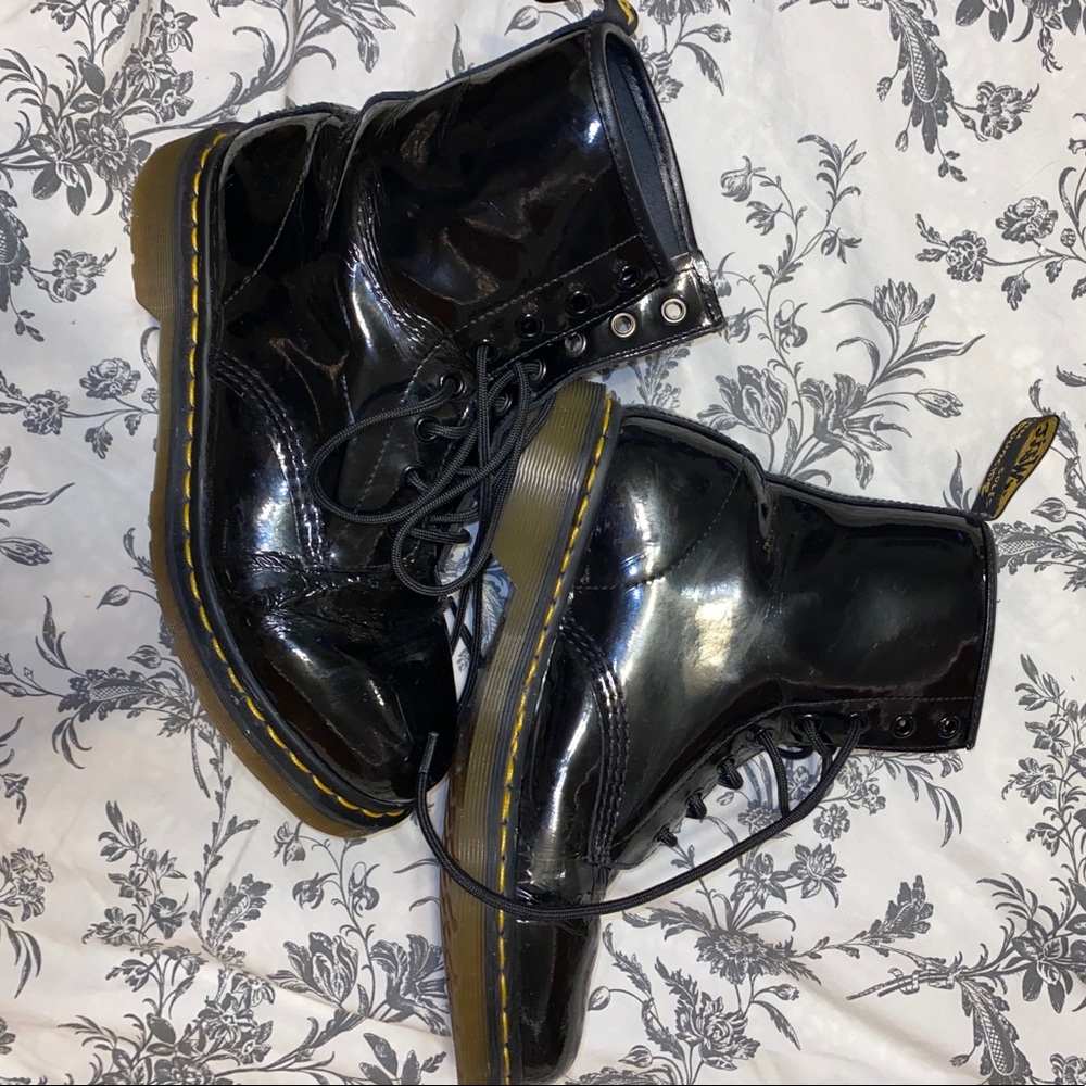 Dr. Martens patent leather boots
